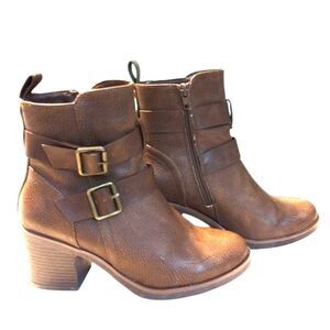 Maurice's Brown Size 6.5 M Women's Zip Heel Bootie Shoes